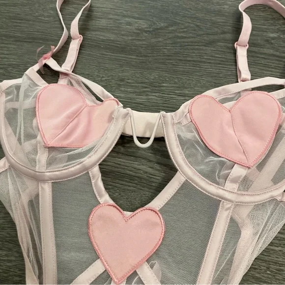 For Love & Lemons Heart Teddy - Picture 2 of 3